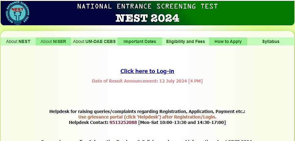 Screengrab of NEST website |